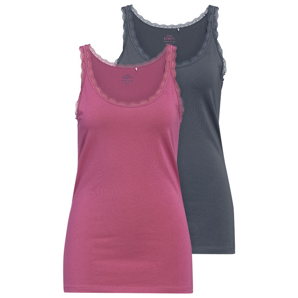 2 Dames vesten met kant