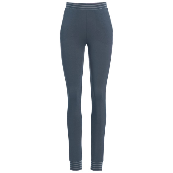 Dames slaapbroek met gestreepte boorden