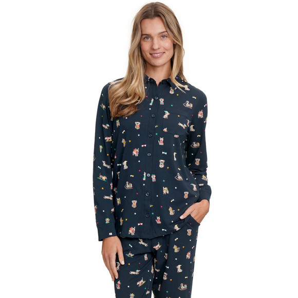 Dames pyjama met Kerst dessin