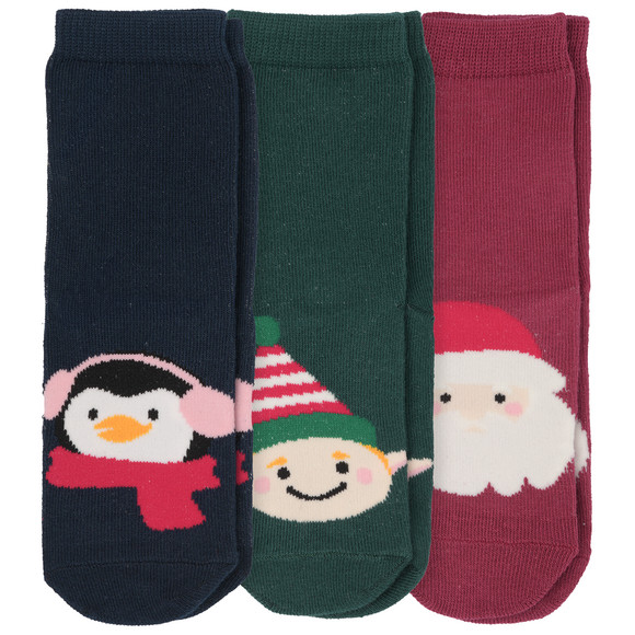 3 paar Kerstsokken voor kinderen