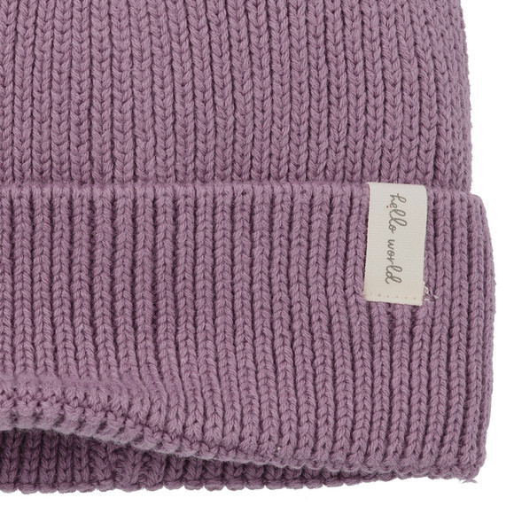 Gebreide babymuts met oren