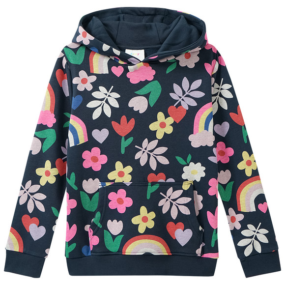 Mädchen Hoodie mit Allover-Print