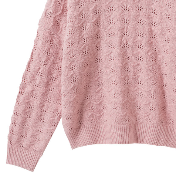 Mädchen Strickpullover mit Strukturmuster