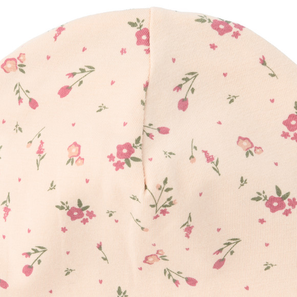 Babymutsje met bloemen all-over