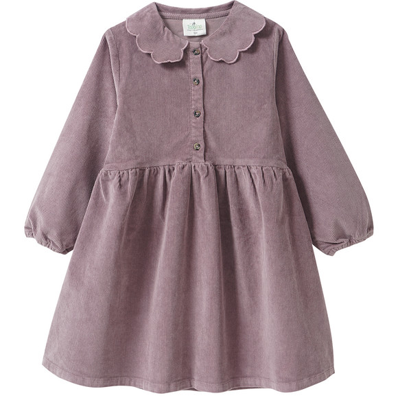 Mädchen Cordkleid mit Bubikragen