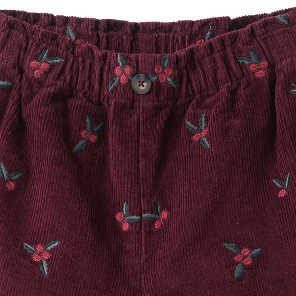 Mädchen Cordshorts mit Stickerei