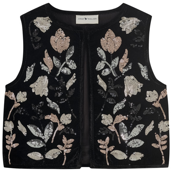 Gilets voor meisjes met omkeerbare pailletten