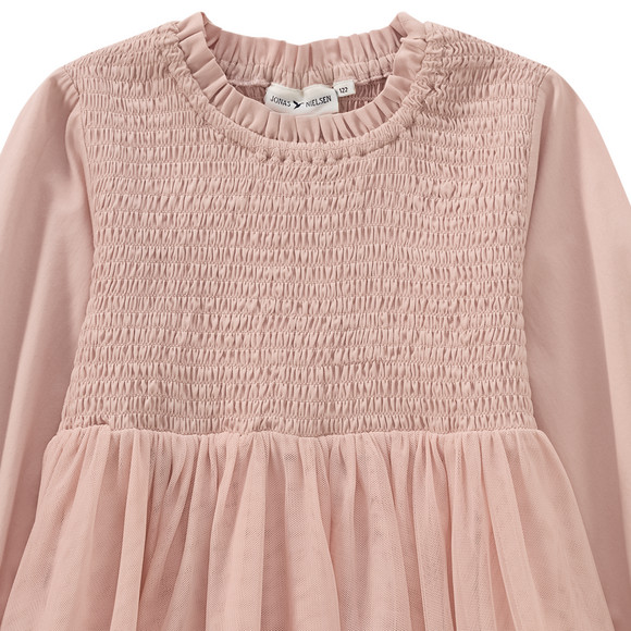 Meisjesjurk van tule met ruches