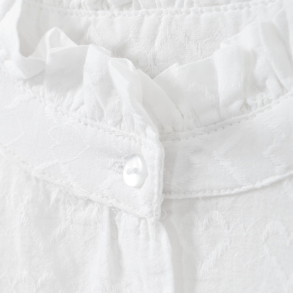 Mädchen Bluse mit Herz-Stickereien
