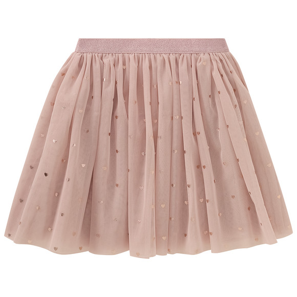 Meisjesrok van tule met bloemenborduursel