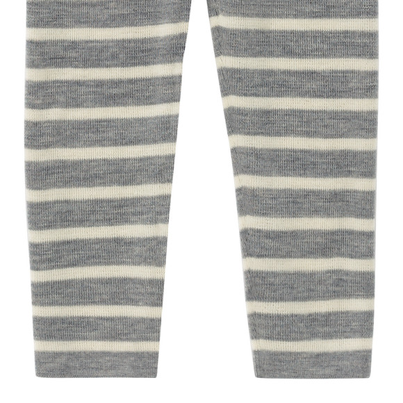 Baby wollen gebreide broek met strepen