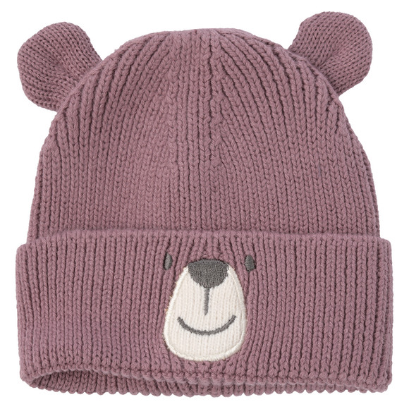 Gebreide babymuts met oren