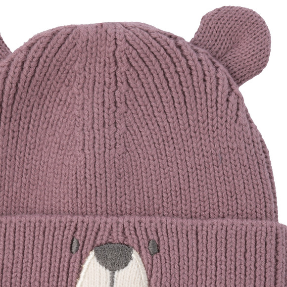 Gebreide babymuts met oren