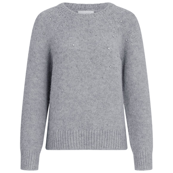 Gebreide trui met strass-steentjes Dames