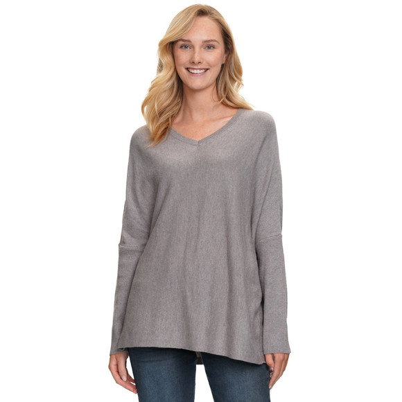Damen Woll-Pullover mit V-Ausschnitt