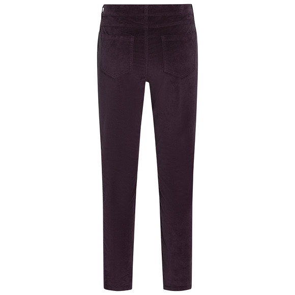 Damen Samthose mit Slim-Fit