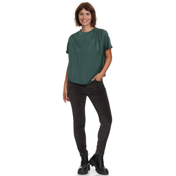 Damen Samthose mit Slim-Fit
