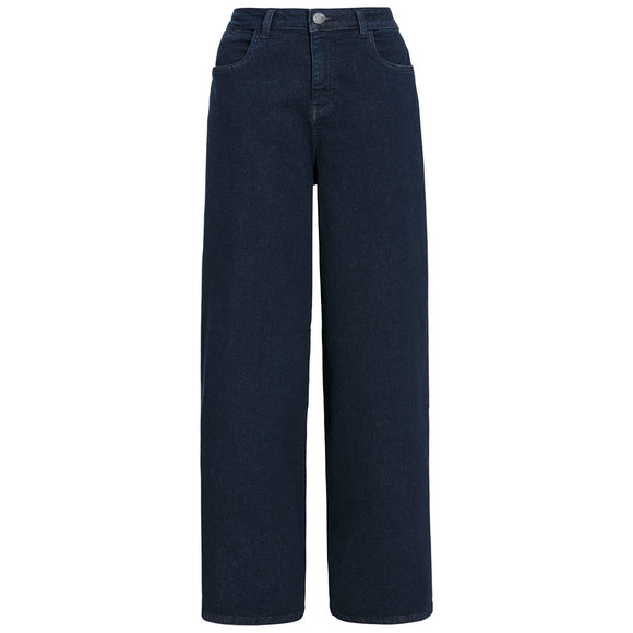 DamenWide-Leg-JeansausRaw-Denim