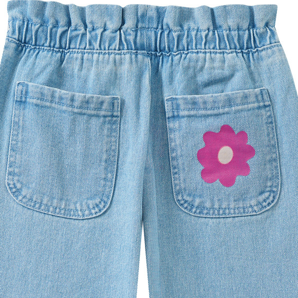 Mädchen Jeans mit Paperbag-Bund