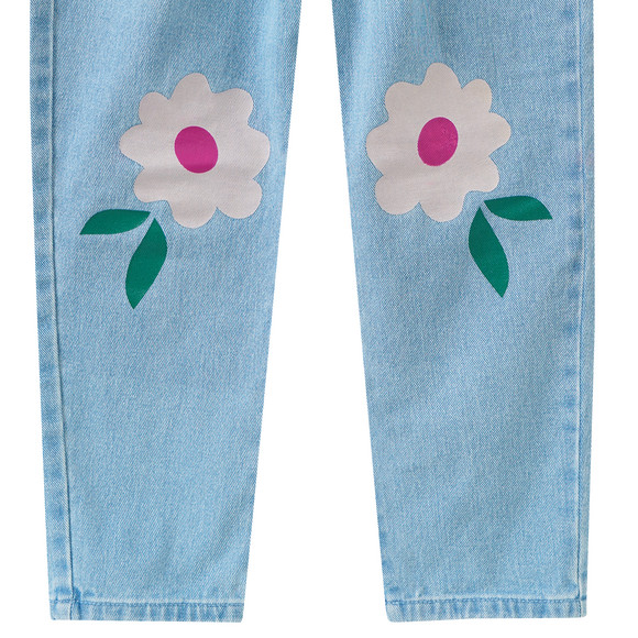 Mädchen Jeans mit Paperbag-Bund