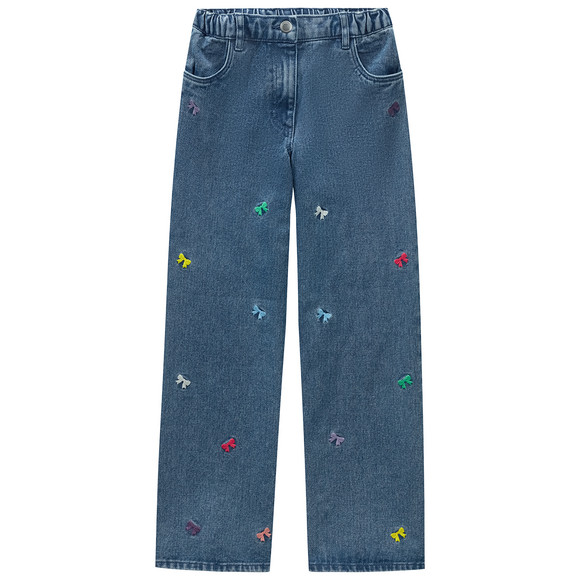 Mädchen Jeans mit Stickerei