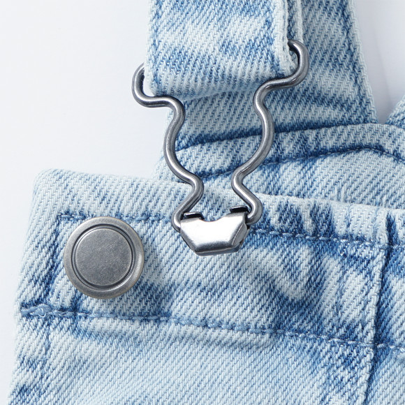 Meisjes tuinbroek met kleurrijk borduursel