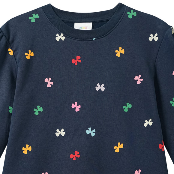 Mädchen Sweatkleid mit Allover-Print