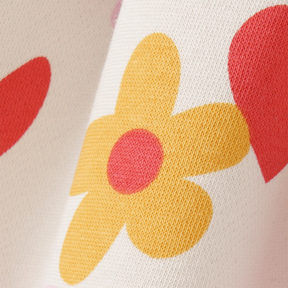 Mädchen Sweatkleid mit Allover-Print