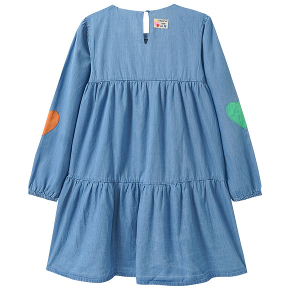 Mädchen Kleid im Denim-Look