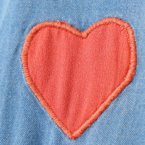 Mädchen Kleid im Denim-Look