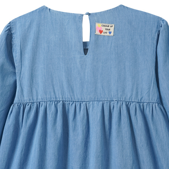 Mädchen Kleid im Denim-Look