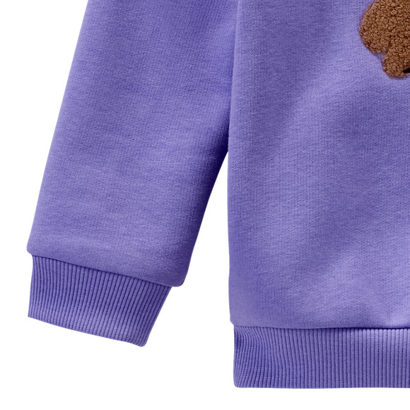 Baby sweatshirt met honden applicatie