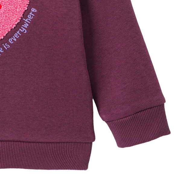 Baby Sweatshirt mit Herz-Applikation