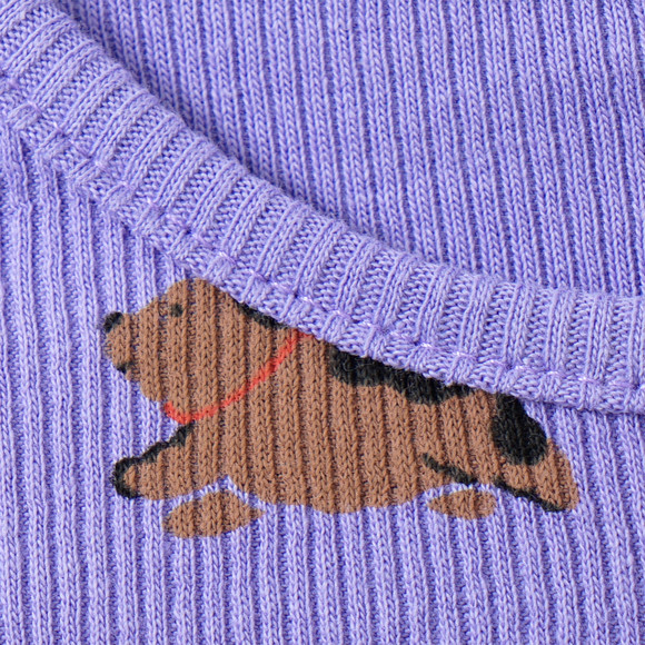 Baby shirt met lange mouwen en hond all-over