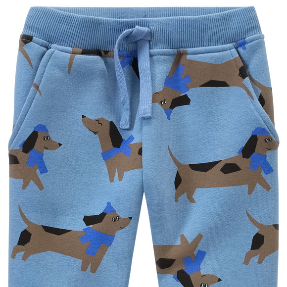 Baby Jogginghose mit Dackel-Allover