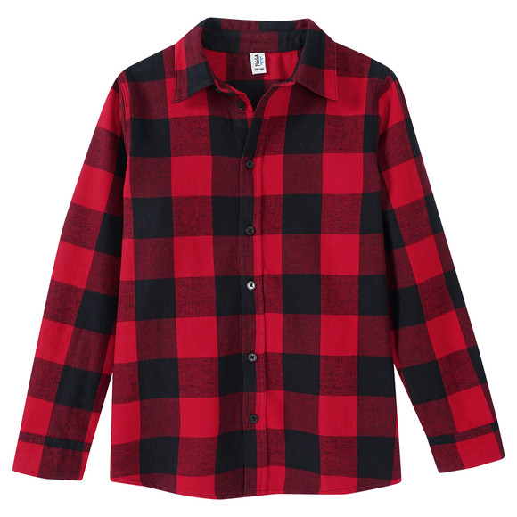 Jungen Flanell-Hemd mit Karo-Muster