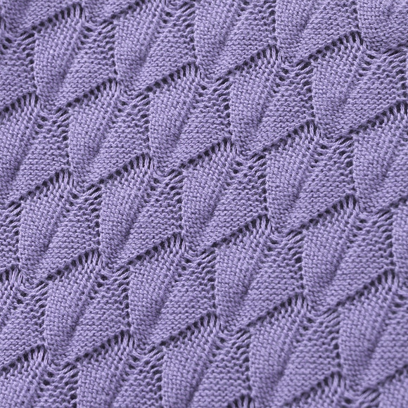 Gebreide meisjesjurk met honingraatstructuur