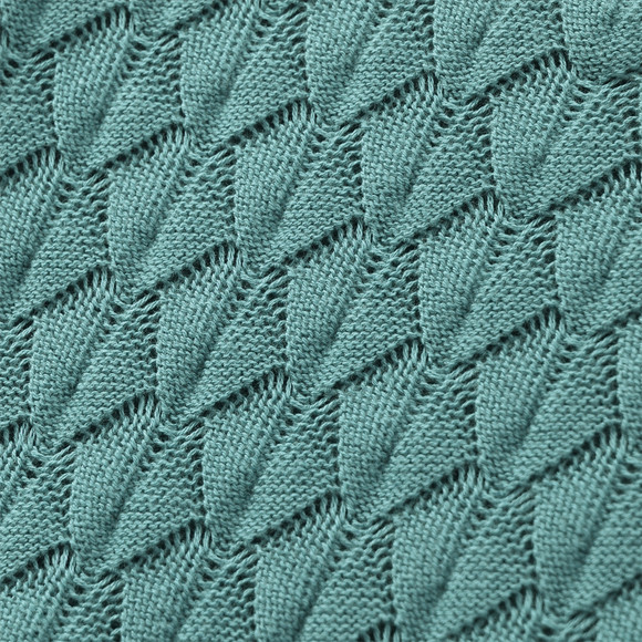 Gebreide meisjesjurk met honingraatstructuur