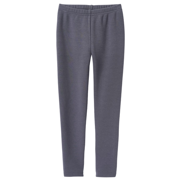 Effen thermolegging voor meisjes donkergrijs