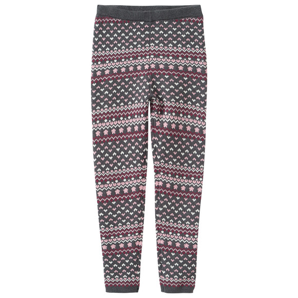Mädchen Leggings mit Norweger-Muster