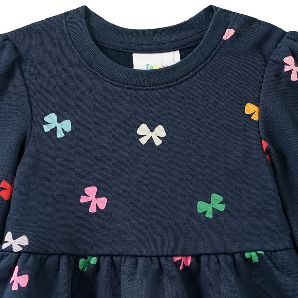 Baby Sweatkleid mit Allover-Print
