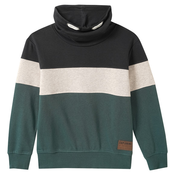 Jungen Sweatshirt mit Schalkragen