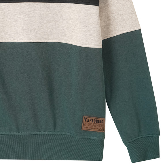 Jungen Sweatshirt mit Schalkragen