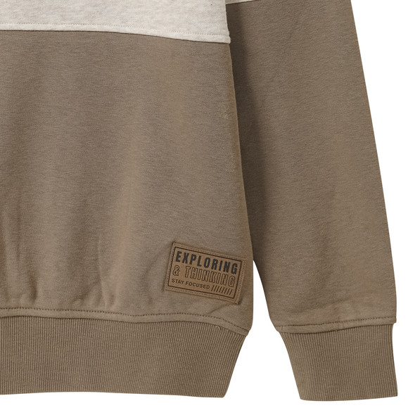 Jungen Sweatshirt mit Schalkragen