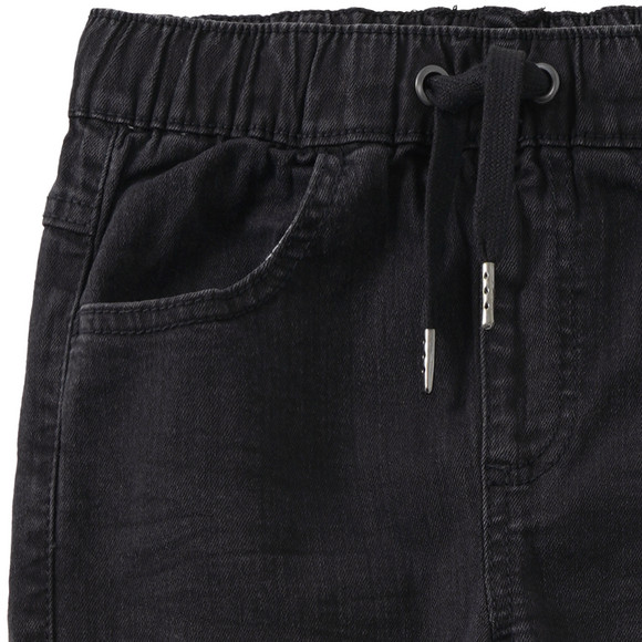 Jungen Pull-on-Jeans mit Used-Waschung