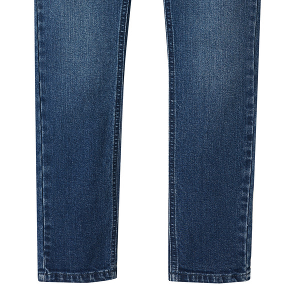 Pull-on jeans voor jongens met used-wassing