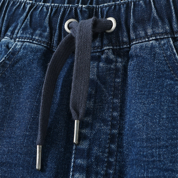 Pull-on jeans voor jongens met used-wassing