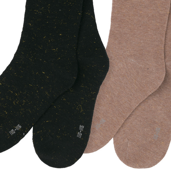 2 Mädchen Strumpfhosen mit Glitzer-Effekt