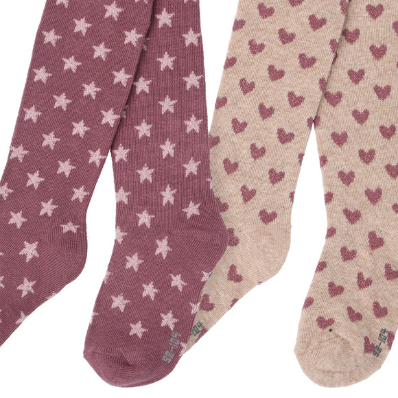 2 Meisjes maillots met glitter all-over