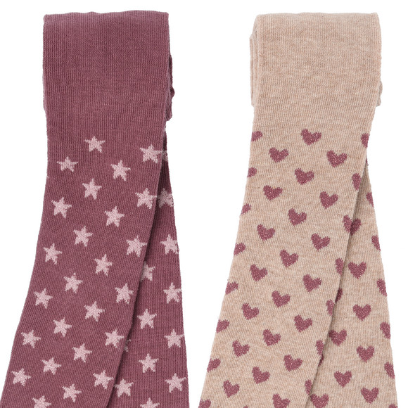 2 Meisjes maillots met glitter all-over